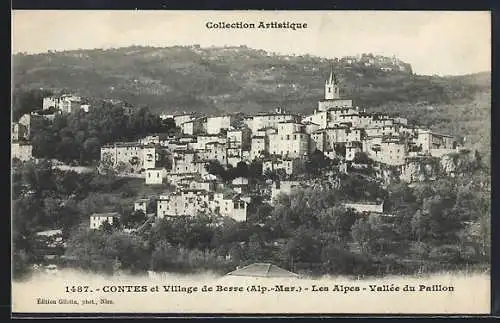 AK Contes, Village de Berre dans la Vallée du Paillon
