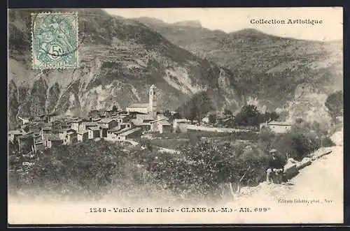 AK Clans, Vue du village dans la vallée de la Tinée