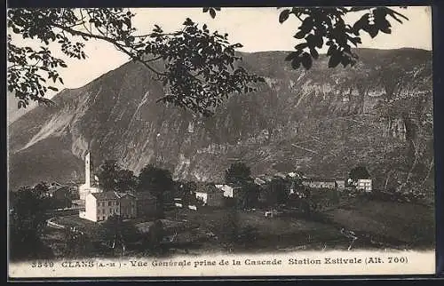 AK Clans, Vue Générale prise de la Cascade, Station Estivale, Alt. 700