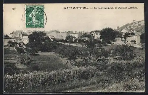AK La Colle-sur-Loup, le Quartier Lambert