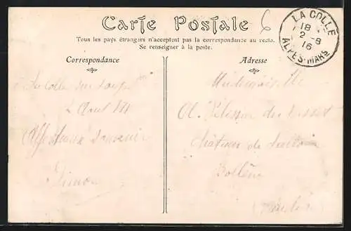 AK La Colle-sur-Loup, Vue prise de Saint-Paul-du-Var