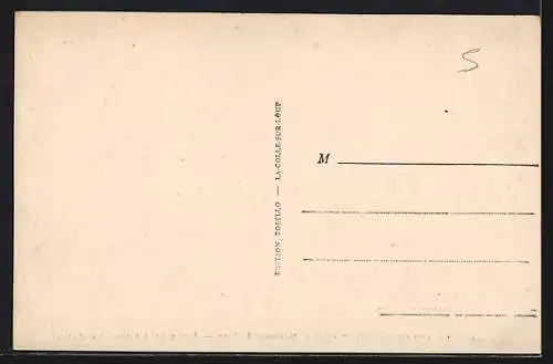 AK La Colle-sur-Loup, Vue prise à travers les oliviers