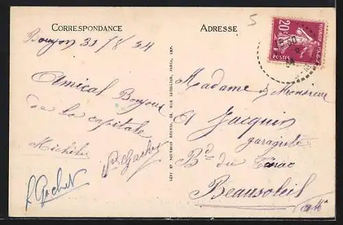 AK Bouyon, Vue générale du village à flanc de colline