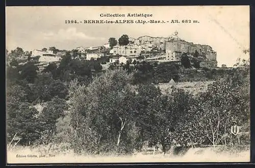AK Berre-les-Alpes, Vue du village