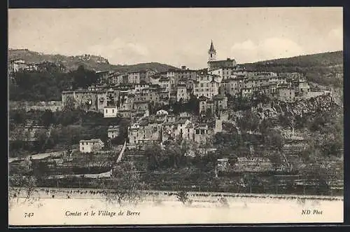 AK Contes, Vue du village de Berre et ses environs