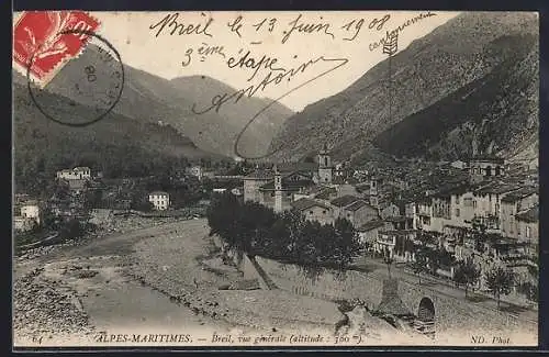 AK Breil, Vue générale du village et des montagnes environnantes