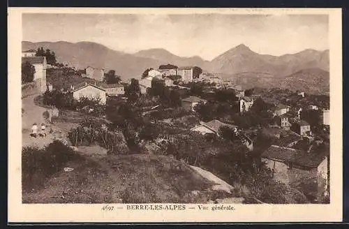 AK Berre-les-Alpes, Vue générale