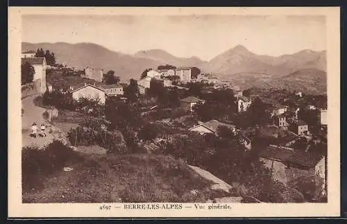 AK Berre-les-Alpes, Vue générale