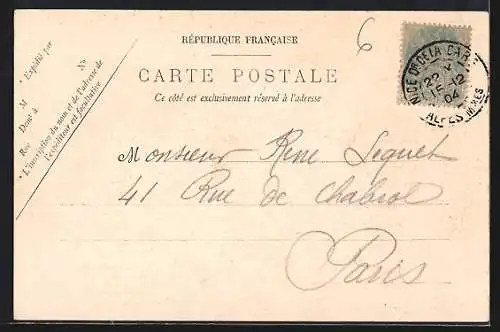 AK Nice, Une Rue du vieux quartier