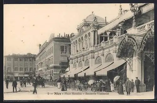 AK Nice, Place Masséna, Brasserie Viennoise