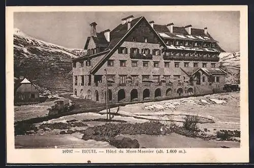 AK Beuil, Hôtel du Mont-Monnier, alt. 1.600 m, en hiver