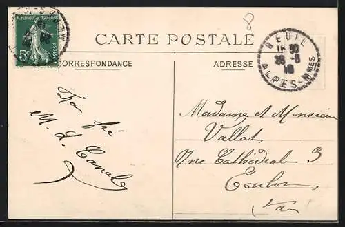 AK Beuil, Vue générale au sortir des Gorges de Cians et le Mont Mounier Alt. 2818 m