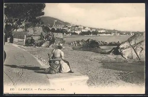 AK La Bocca, Vue sur Cannes