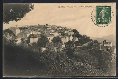 AK Cabris, Vue du Boulevard Saint-Jean