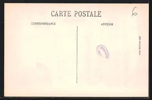 AK Le Cannet, Chambre de la Villa Sardou où mourut la célèbre Tragédienne Rachel