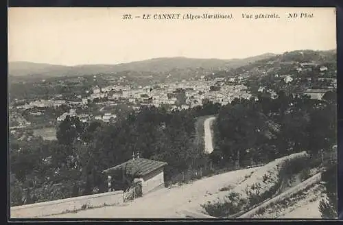 AK Le Cannet, Vue générale des Alpes-Maritimes