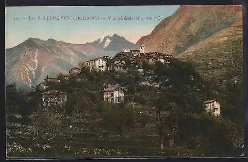 AK La Bollène-Vésubie, Vue générale, alt. 650 m