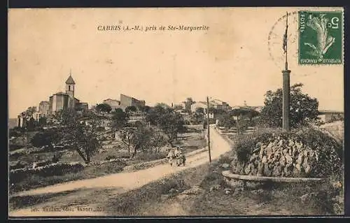AK Cabris, Vue du village prise de Ste-Marguerite