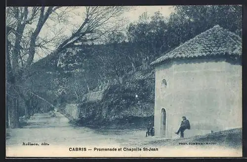 AK Cabris, Promenade et Chapelle St-Jean