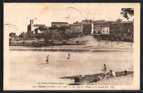 AK Cabris, Un coin du village et le Grand Pré