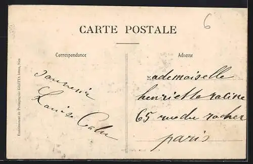 AK Cap d`Ail, Les Villas, Vue prise du bord de la mer