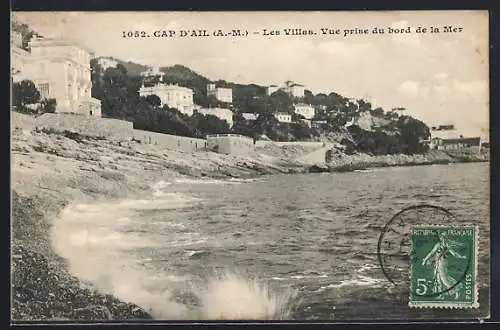 AK Cap d`Ail, Les Villas, Vue prise du bord de la Mer