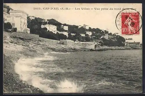 AK Cap d`Ail, Les Villas, Vue prise du bord de la mer