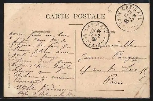 AK Cap d`Ail, Les Villas, Vue prise du bord de la mer