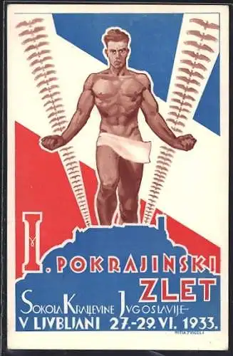 AK Laibach, I. Pokrajinski Zlet 1933, Sokol
