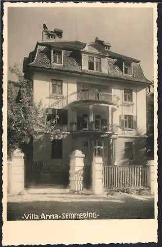 AK Semmering, Hotel-Pension Villa Anna