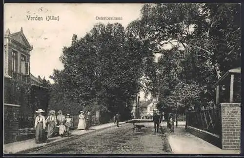 AK Verden /Aller, Partie in der Ostertorstrasse