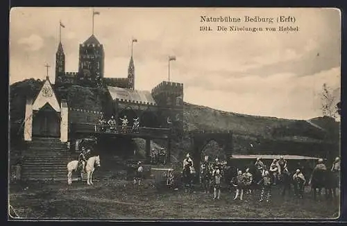 AK Bedburg /Erft, Nibelungen von Hebbel aufgeführ in der Naturbühne