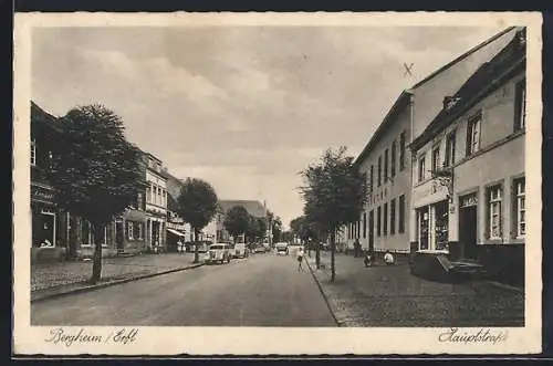 AK Bergheim /Erft, Blick in die Haupstrasse