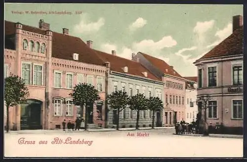 AK Alt Landsberg, Gasthaus am Markt