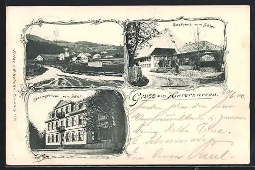 AK Hinterzarten, Gasthaus zum Adler mit Nebengebäude