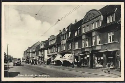 AK Buer-Hassel / Westf., Polsumerstrasse mit Bäckerei