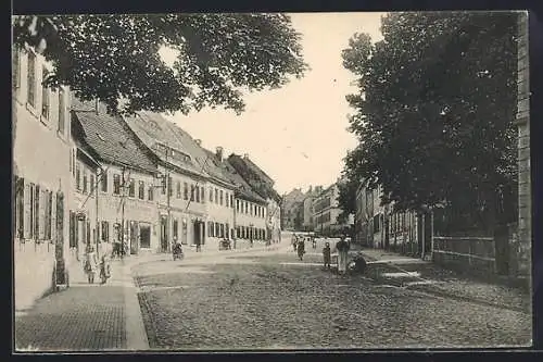 AK Frankenberg i. Sa., Blick in die Altenhainer Strasse