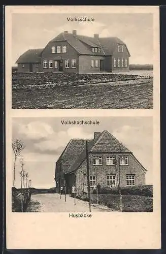 AK Husbäke, Volksschule und Volkshochschule