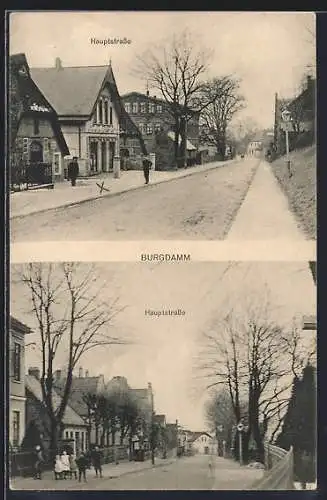AK Burgdamm, Geschäft in der Hauptstrasse