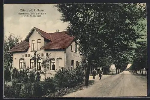 AK Otterstedt / Bremen, Restaurant Wilhelmshöhe, Bes. Wilh. v. Seebach