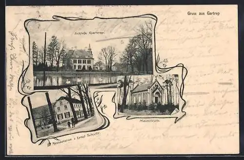 AK Gartrop, Schloss, Restauration, Mausoleum