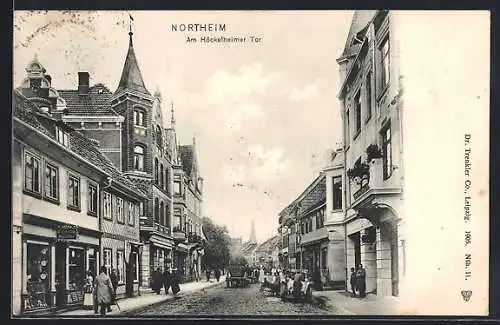 AK Northeim, Strassenpartie am Höckelheimer Tor