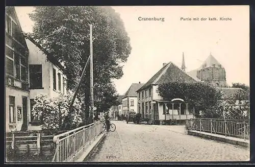 AK Cranenburg / Niederrhein, Partie an der katholischen Kirche