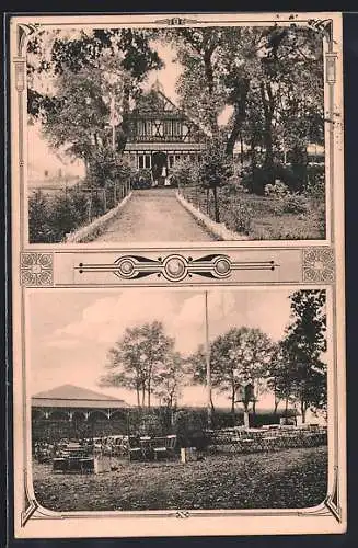 AK Lesum /Grambker See, Etablissement, Café und Restaurant Wilhelmshöhe, Bes. F. Poppe