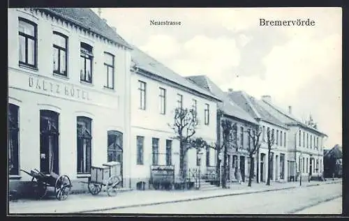 AK Bremervörde, Neuestrasse beim Daetz Hôtel