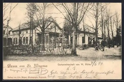AK St. Magnus, Gartenwirtschaft von W. Blöte