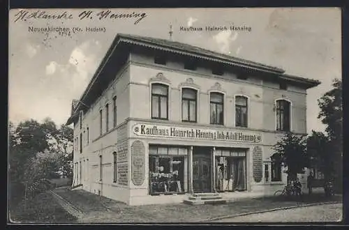 AK Neuenkirchen /Hadeln, Kaufhaus Heinrich Henning, Inh. Adolf Henning