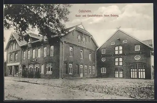AK Odisheim, Gasthaus und Geschäft Heinr. Brüning