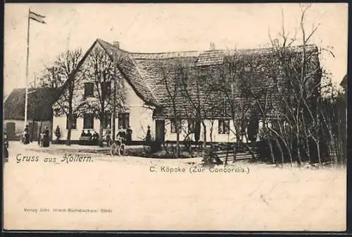 AK Hollern, Gasthaus Zur Concordia, Bes. C. Köpcke
