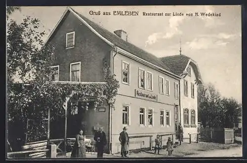 AK Emleben, Restaurant zur Linde von H. Wedekind